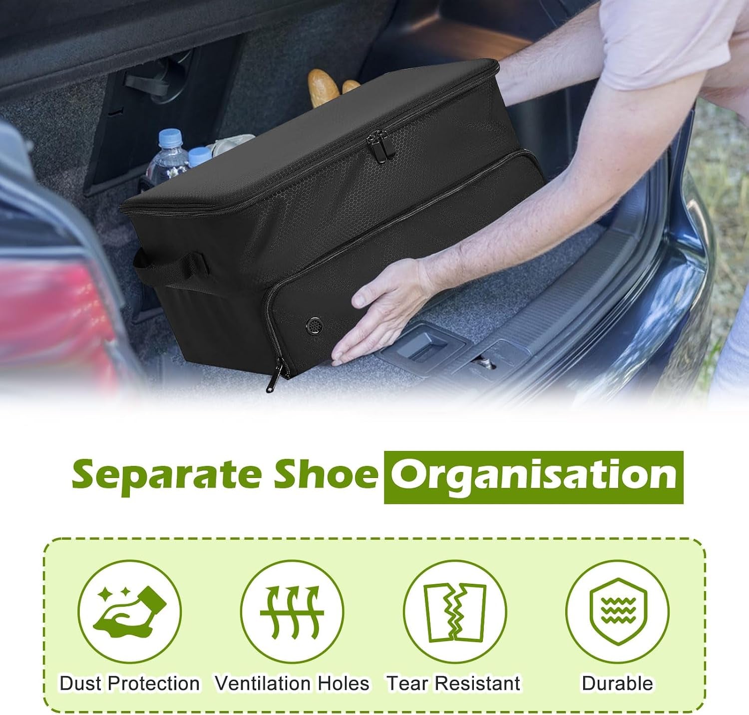 Golf Trunk Organizer Travel Bag Car Golf Accessories Storage Bag Men'S Golf Gear Locker Shoe Organizer Bag Storage Car Trunk Organizer Ideal for Golf Enthusiasts Gifts