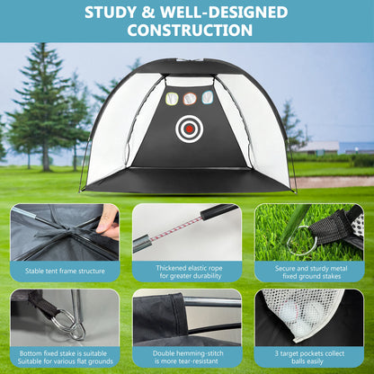Golf Practice Net and Hitting Mat - Perfect for Chipping and Swing Mastery!