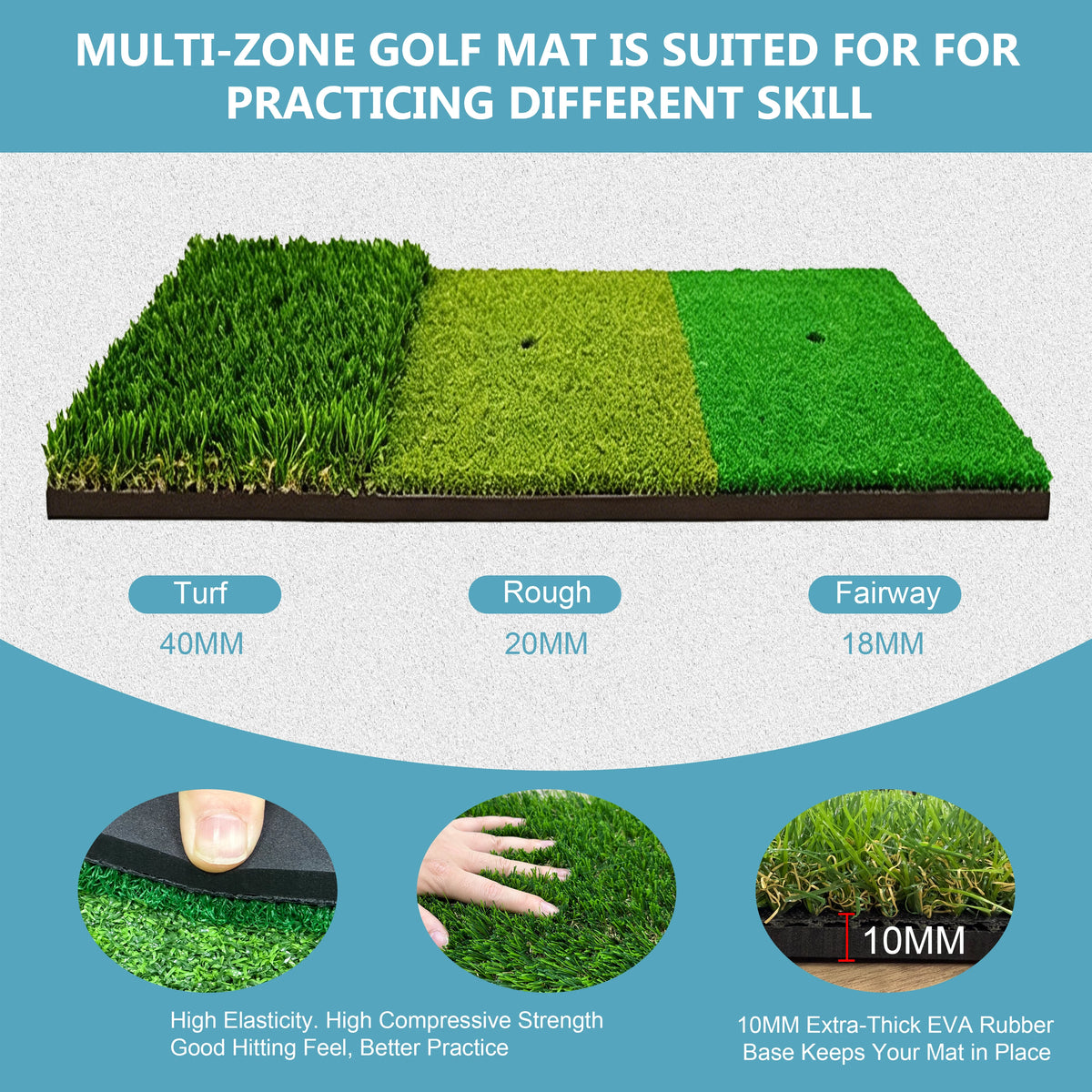Golf Practice Net and Hitting Mat - Perfect for Chipping and Swing Mastery!