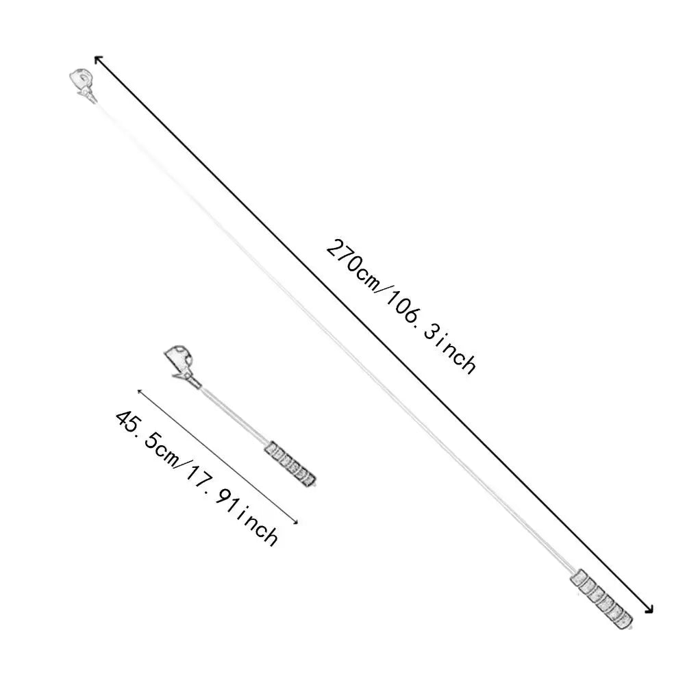 Adjustable Telescopic Golf Ball Retriever with Non-Slip Handle 
