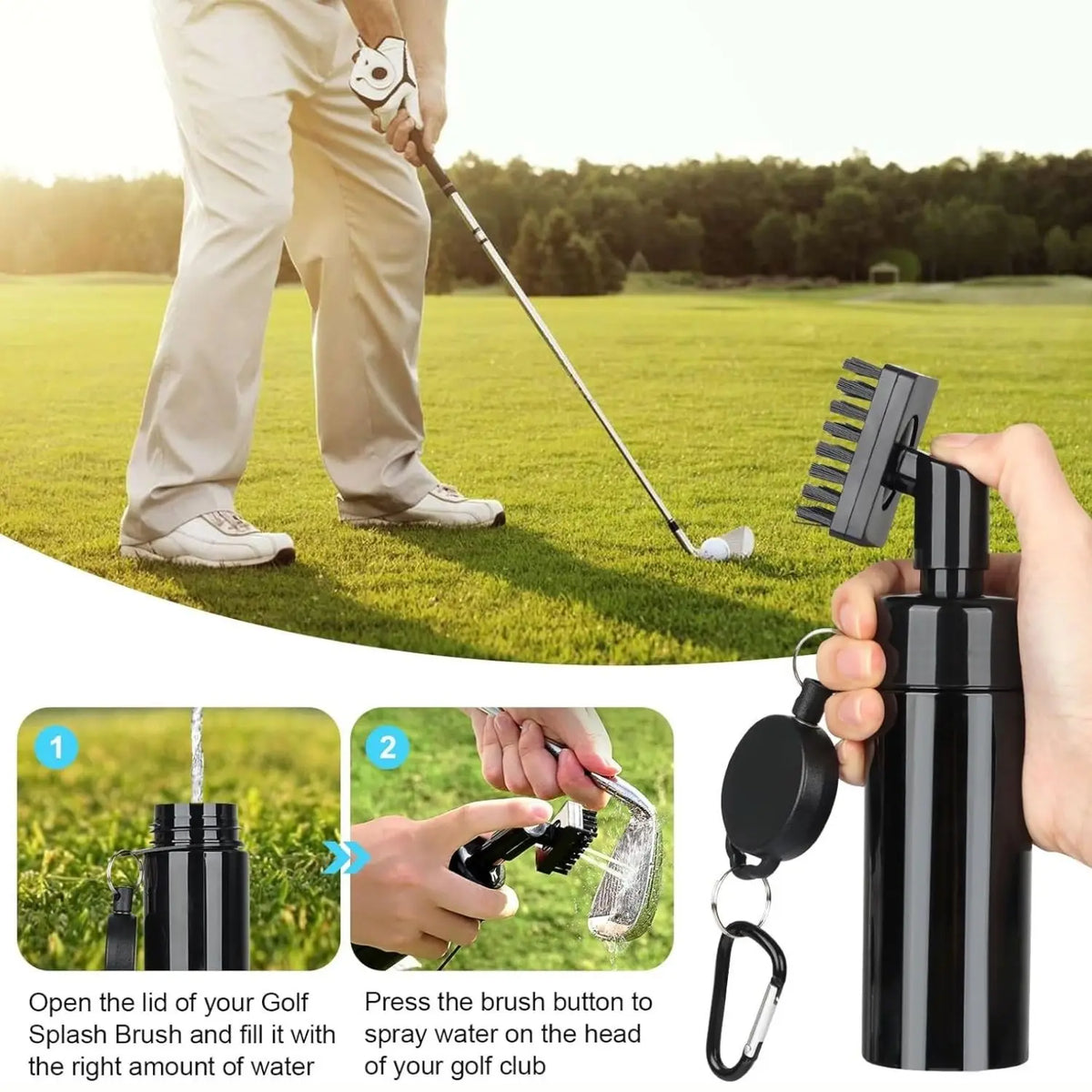 Ultimate Golf Club Cleaning Kit: Keep Your Clubs in Pristine Condition with Cleaner, Towel, Repair Tool, Sharpener, and Alignment Kit