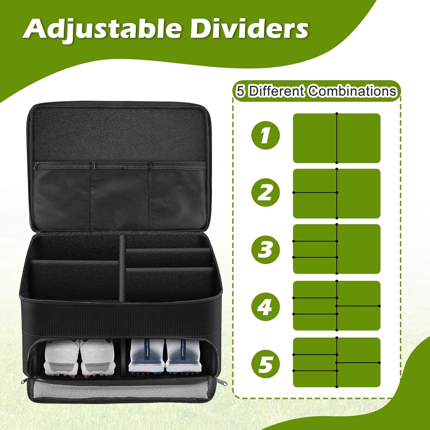 Golf Trunk Organizer Travel Bag Car Golf Accessories Storage Bag Men'S Golf Gear Locker Shoe Organizer Bag Storage Car Trunk Organizer Ideal for Golf Enthusiasts Gifts