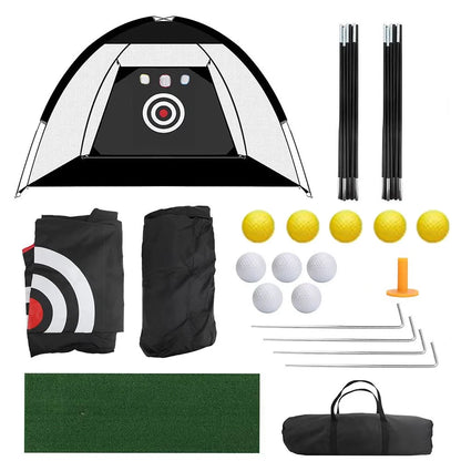 Indoor Outdoor Golf Chipping Net Collapsible Golf Pitching Cages Foldable Golf Practice Net Golf Training Equipment