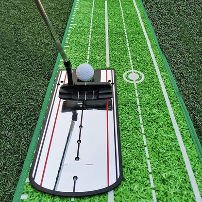 Golf Putting Alignment Mirror Eye Line Practice Golf Swing Training Aids Golf Practice Putter Mirror Golf Swing Trainer